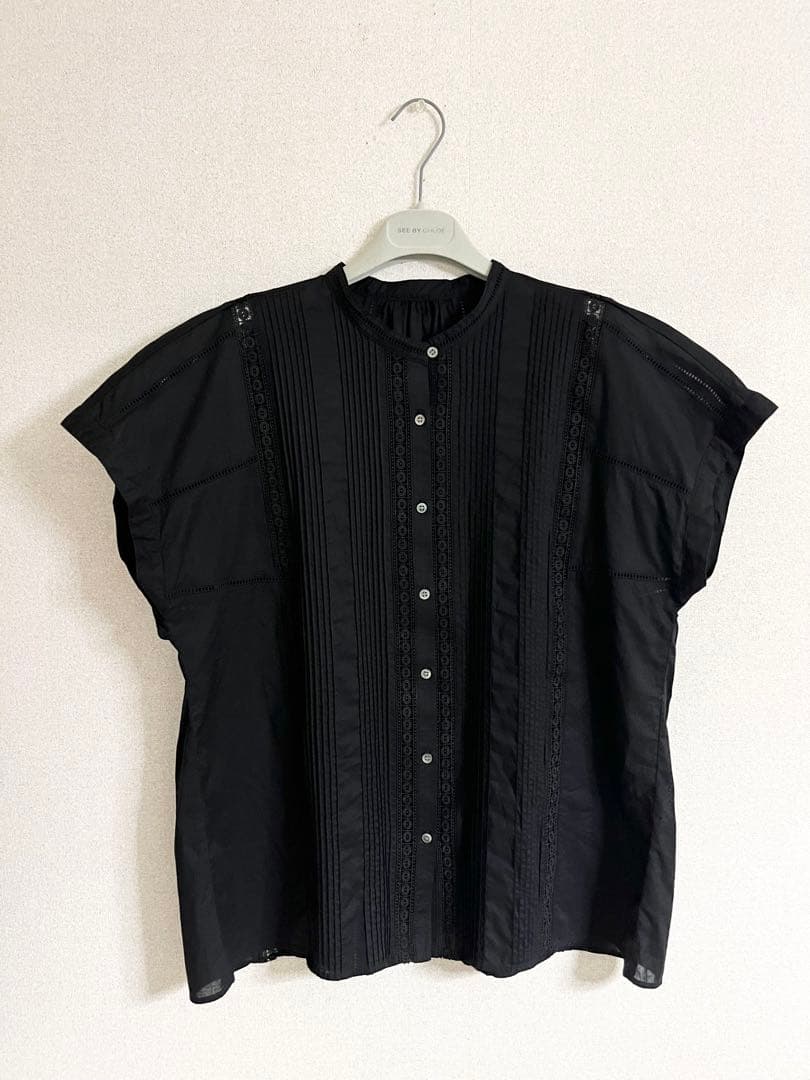 Spick & Span スピックアンドスパン ケミカルレースフレンチブラウス