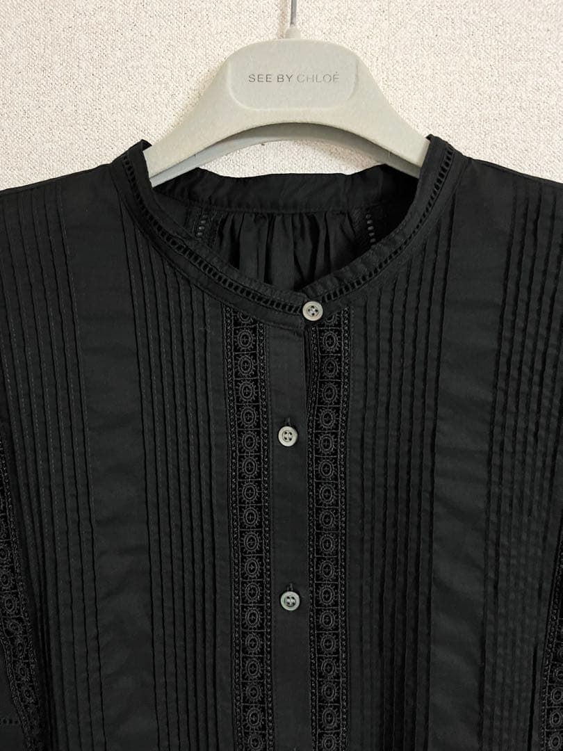 Spick & Span スピックアンドスパン ケミカルレースフレンチブラウス