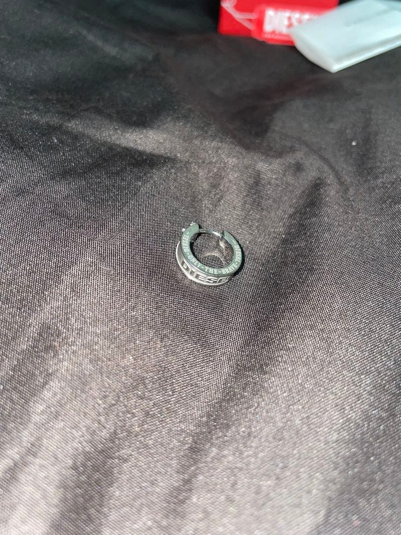 DIESEL シルバーリングとピアスの2点セット