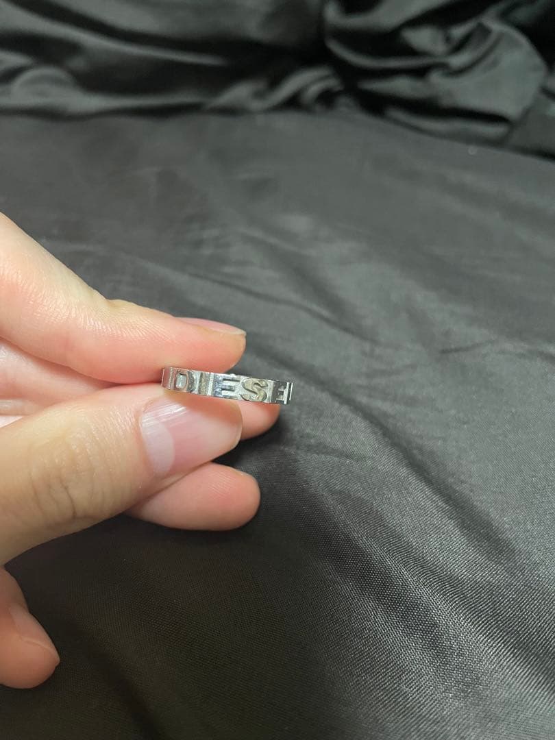 DIESEL シルバーリングとピアスの2点セット
