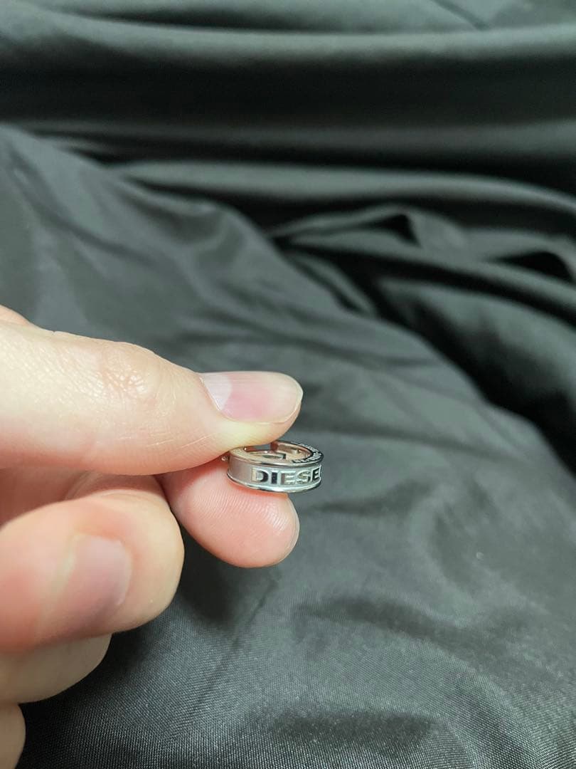 DIESEL シルバーリングとピアスの2点セット