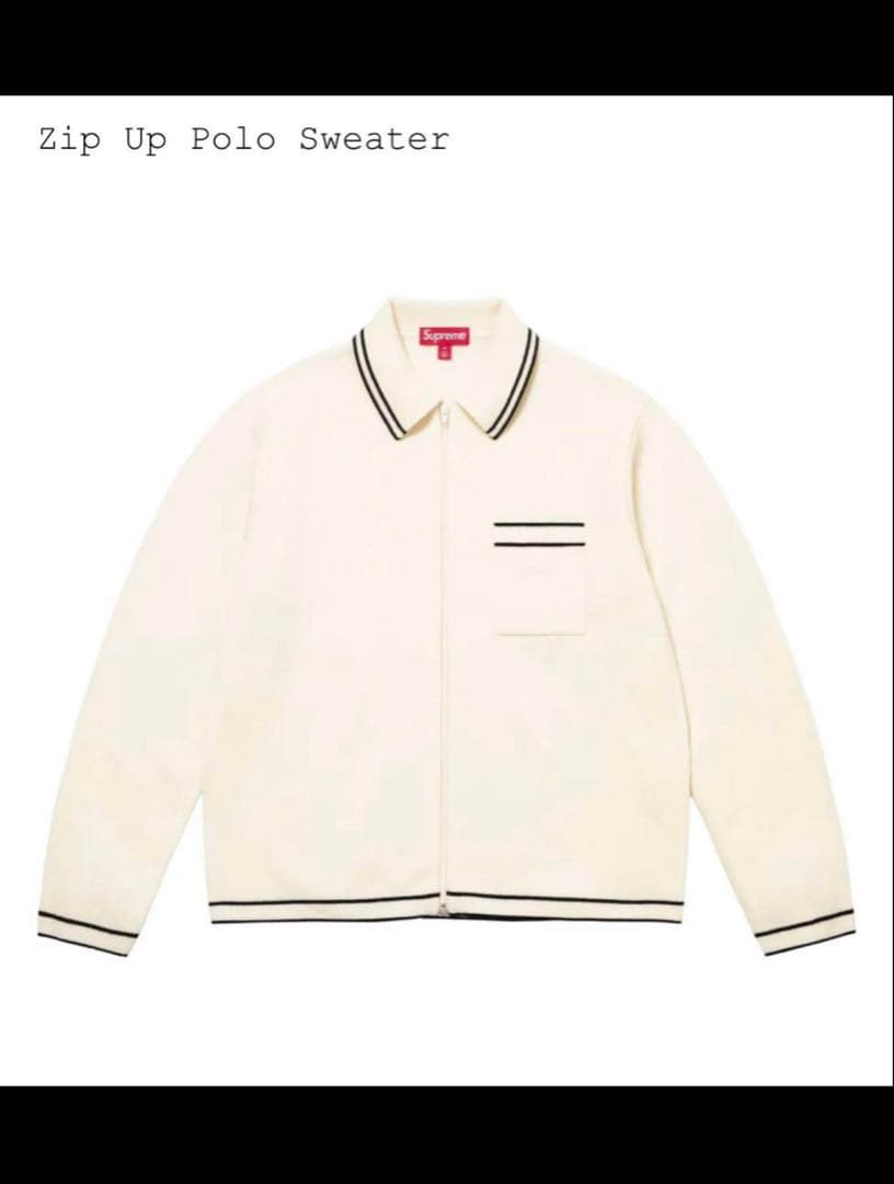 は*ー様 supreme 24fw/aw Zip Up Polo Sweater