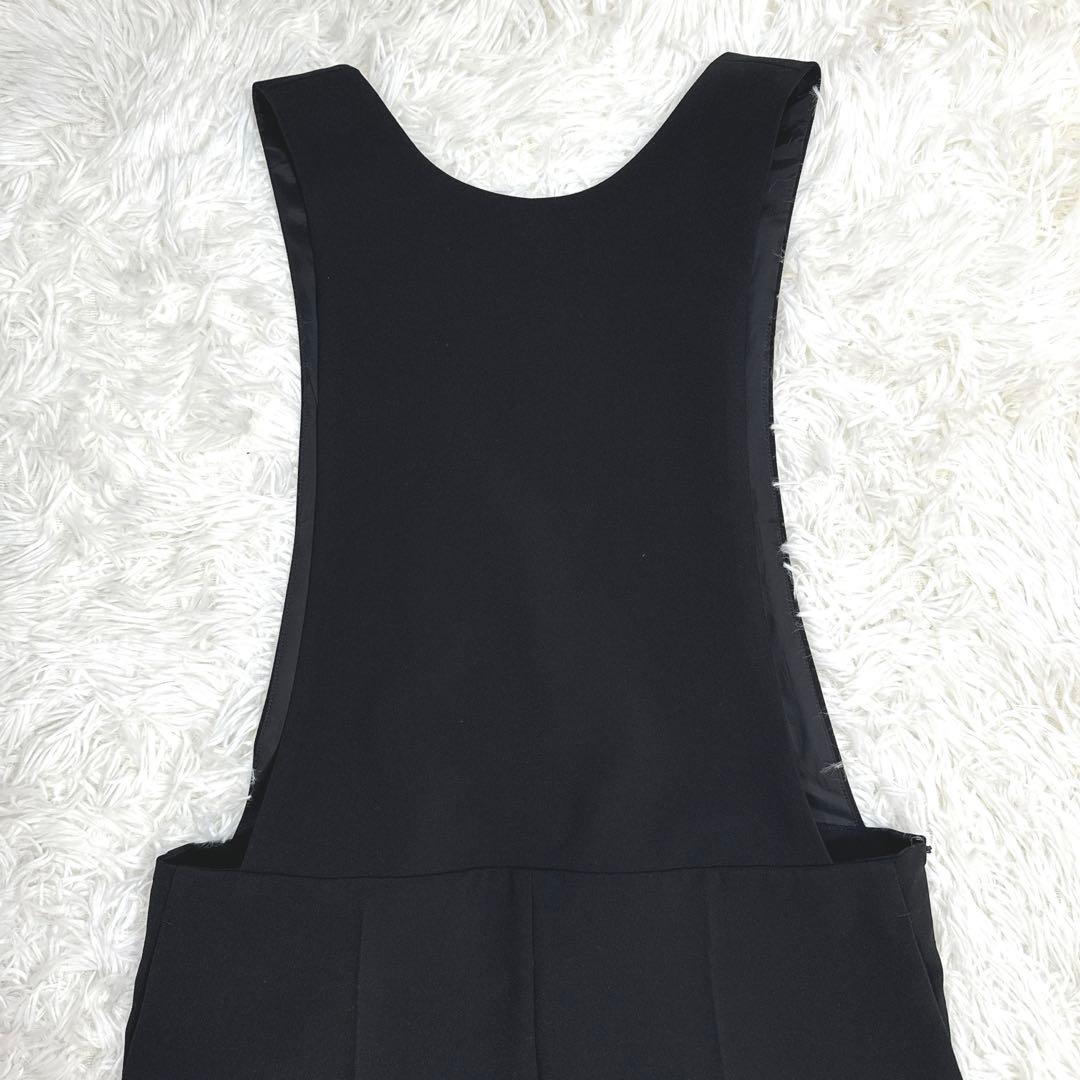 極美品 黒 プラージュ サロペット オケージョン オールインワン ワンピース