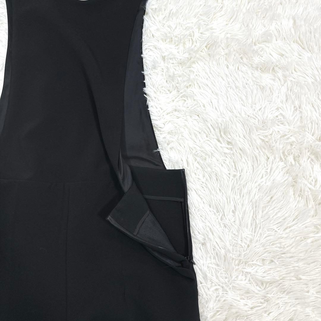 極美品 黒 プラージュ サロペット オケージョン オールインワン ワンピース