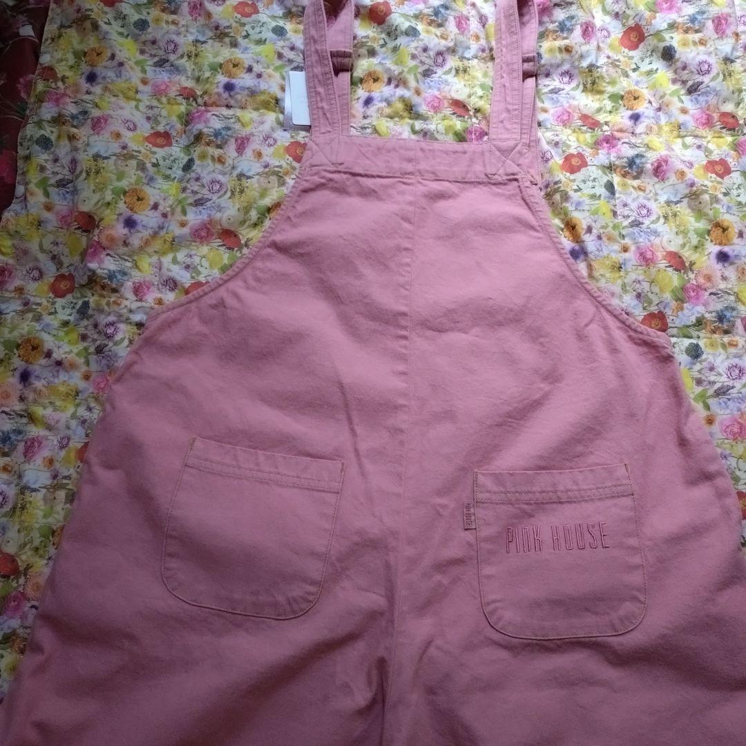 ピンクハウス　ハローキティ　サロペット　ネームワッペン使い