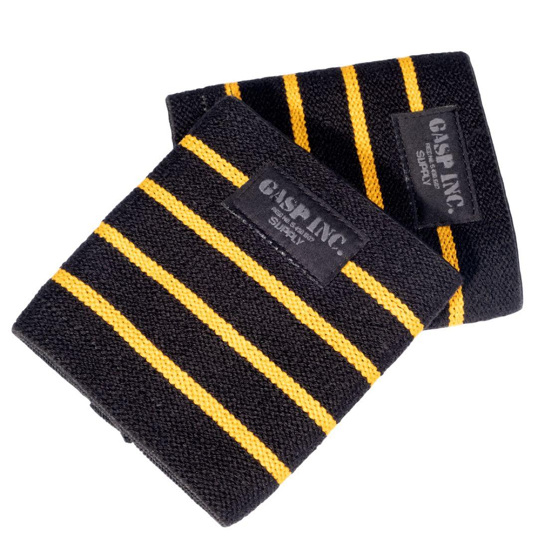 ウエイトトレーニング Gasp Elbow Sleeve, Black/Yellow 10inch