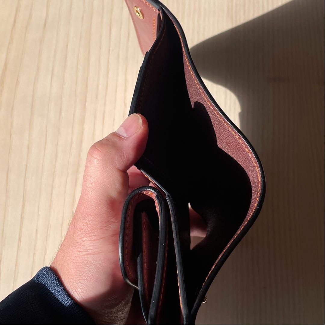 【在庫一掃セール】3つ折り財布 コードバン ブライドルレザー
