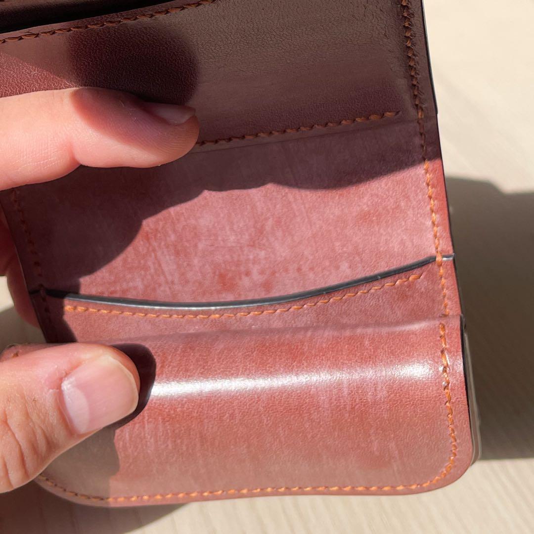 【在庫一掃セール】3つ折り財布 コードバン ブライドルレザー