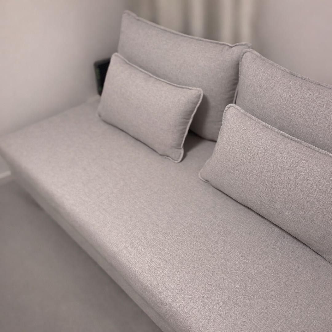 【みるくさん】ニトリ広い座面のゆったりソファNシールド3人掛けMS01