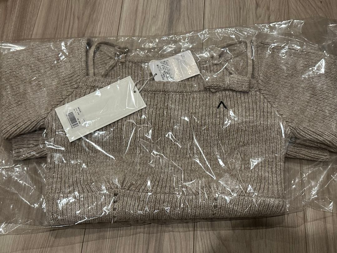 トップス andmary Baby ribbon knit tops