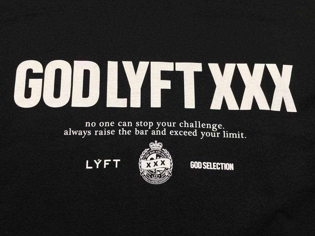 LYFT × GOD SELECTION XXX コラボ ロゴ Tシャツ L
