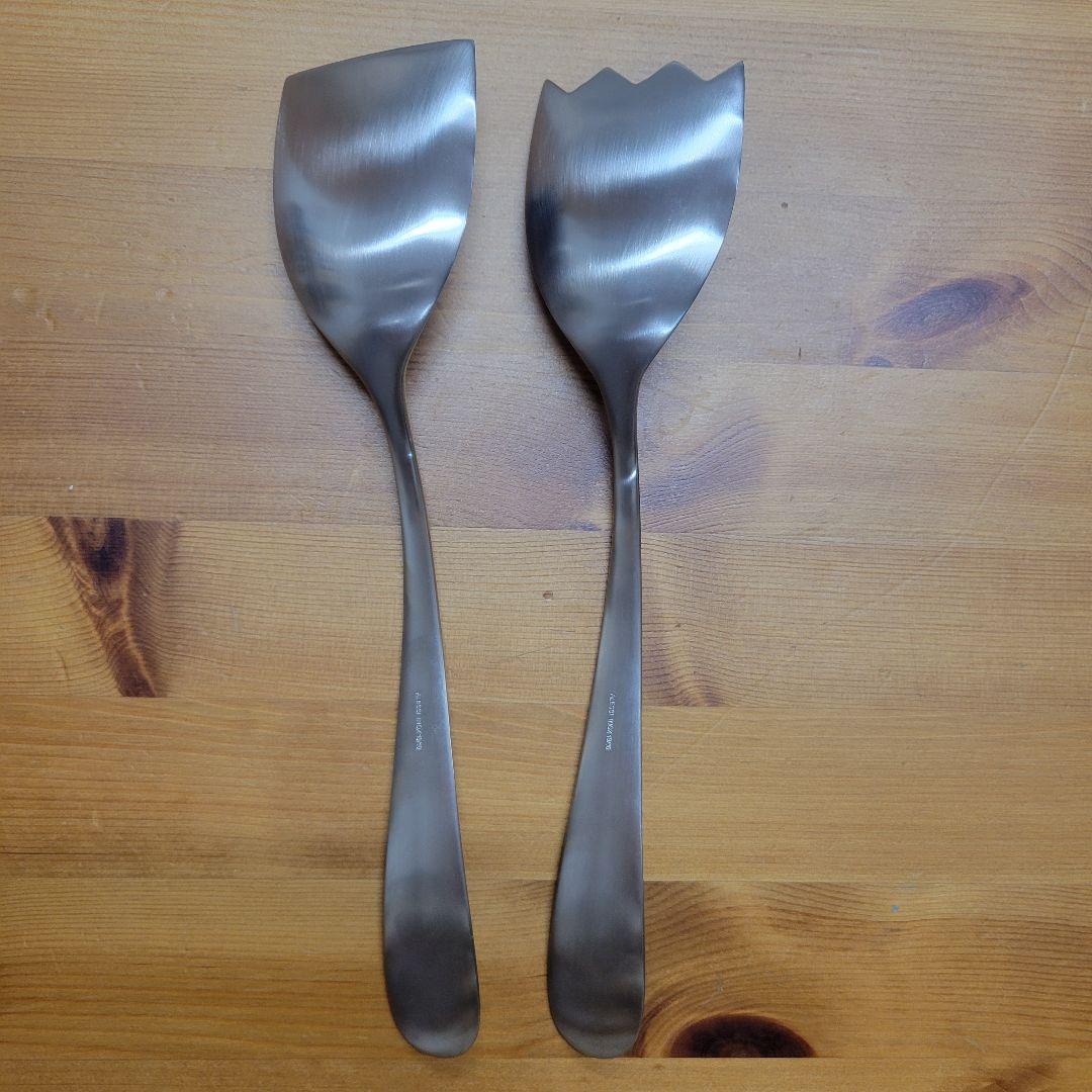 ALESSI ヌオーヴォ ミラノ ステンレススチール サラダセット