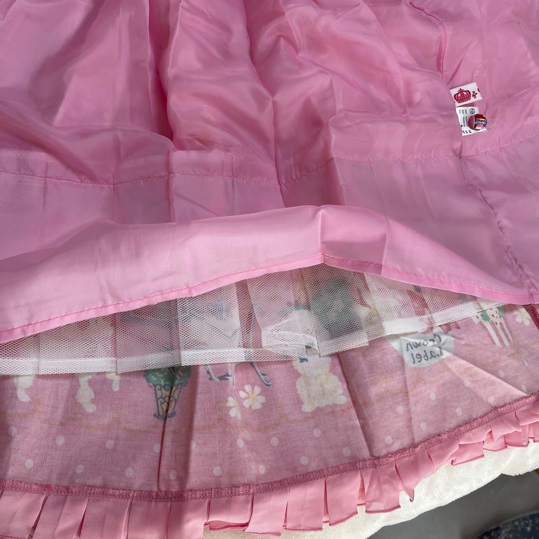 メタモルフォーゼ　パリの街並シリーズ　プードル　ビッグリボンリボンスカート