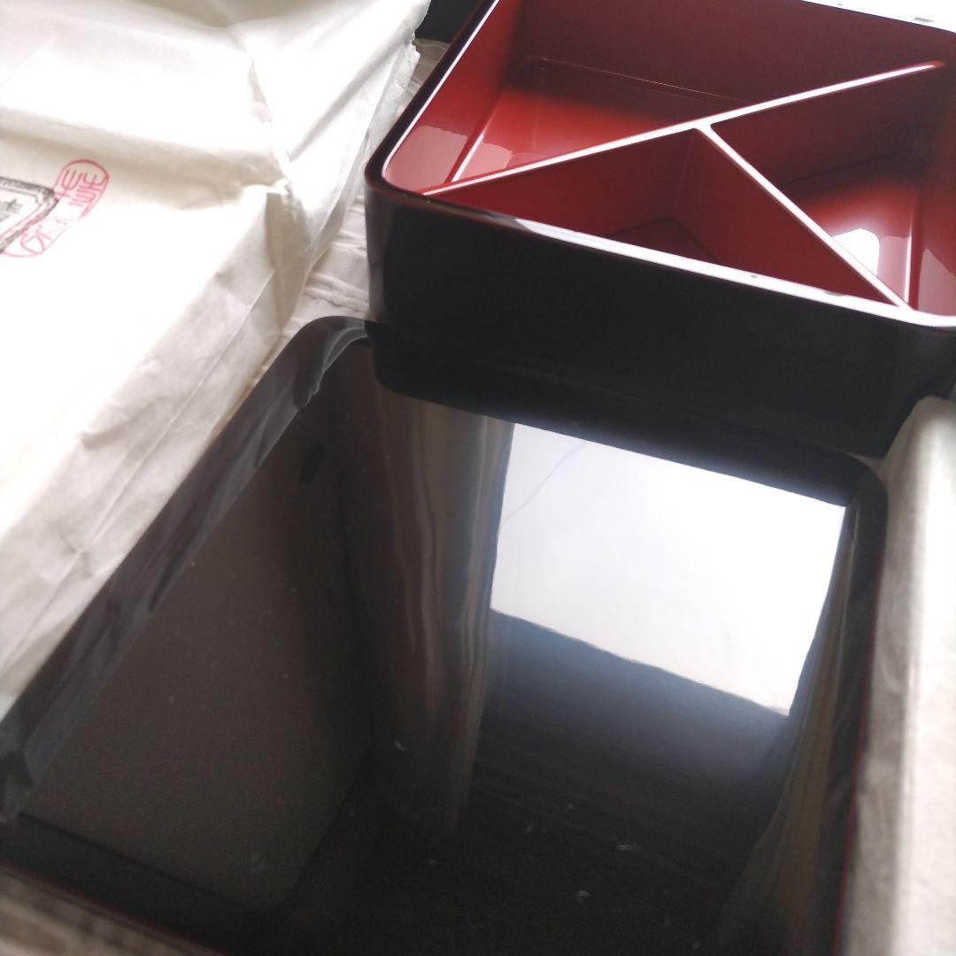 輪島塗　重箱 3段仕切り付き