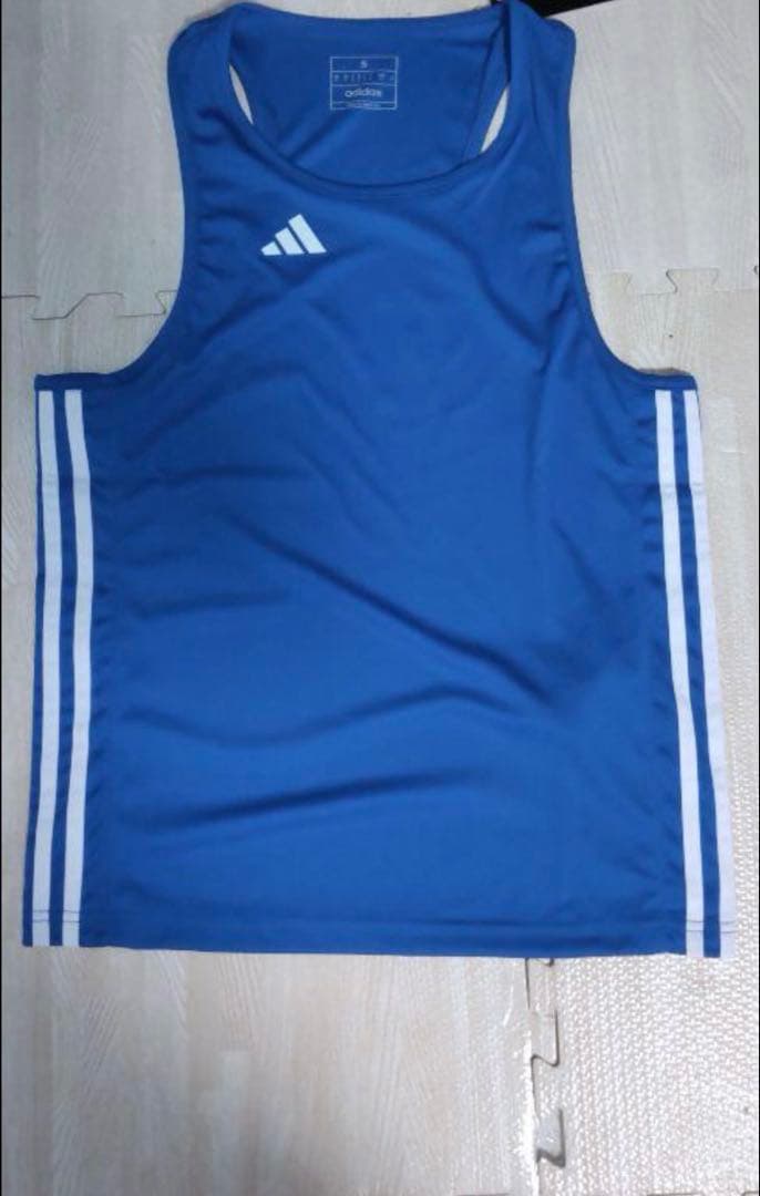 アディダス　アマチュアボクシング　ユニフォーム　上下セット（160Sサイズ）　青