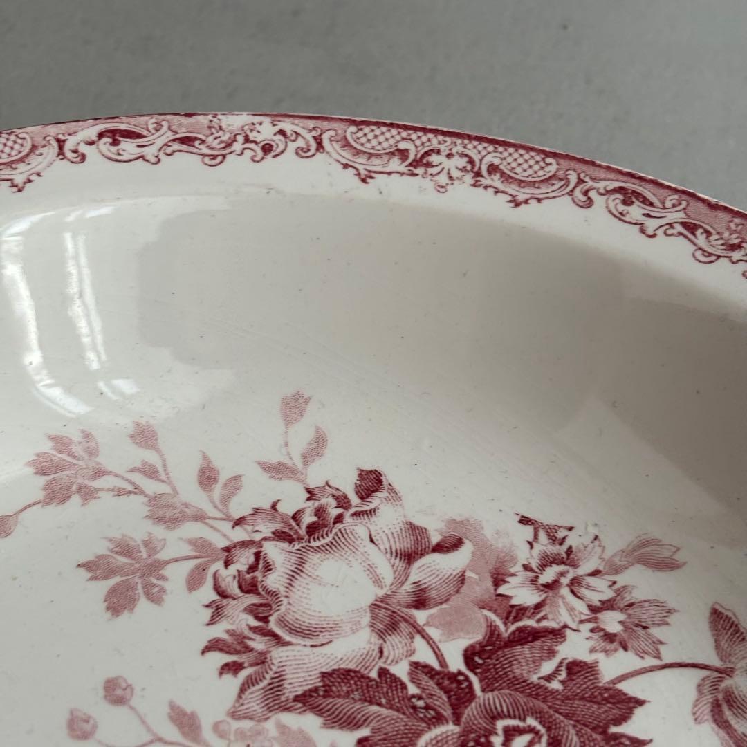 美品 フランスアンティーク サルグミンヌ fontanges サラディエ 大皿