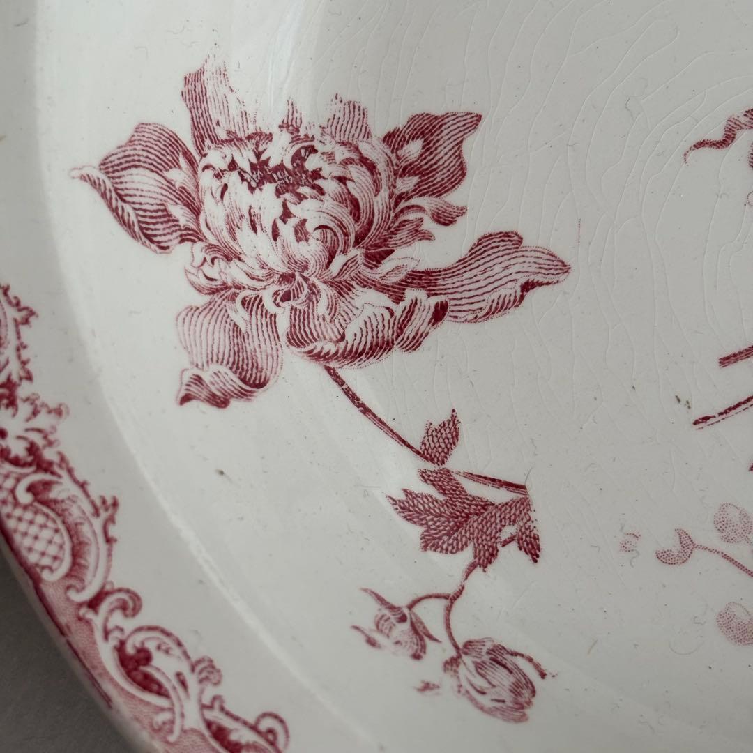 美品 フランスアンティーク サルグミンヌ fontanges サラディエ 大皿