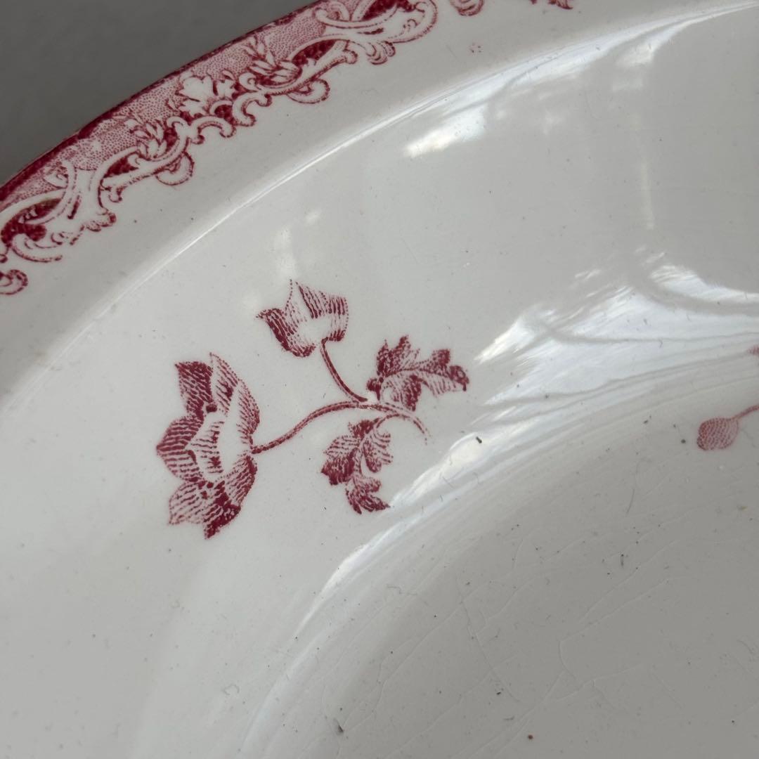 美品 フランスアンティーク サルグミンヌ fontanges サラディエ 大皿