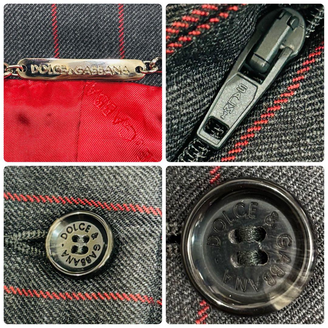 90s ドルチェ＆ガッバーナ ダブル ストライプ セットアップ XL ジャケット