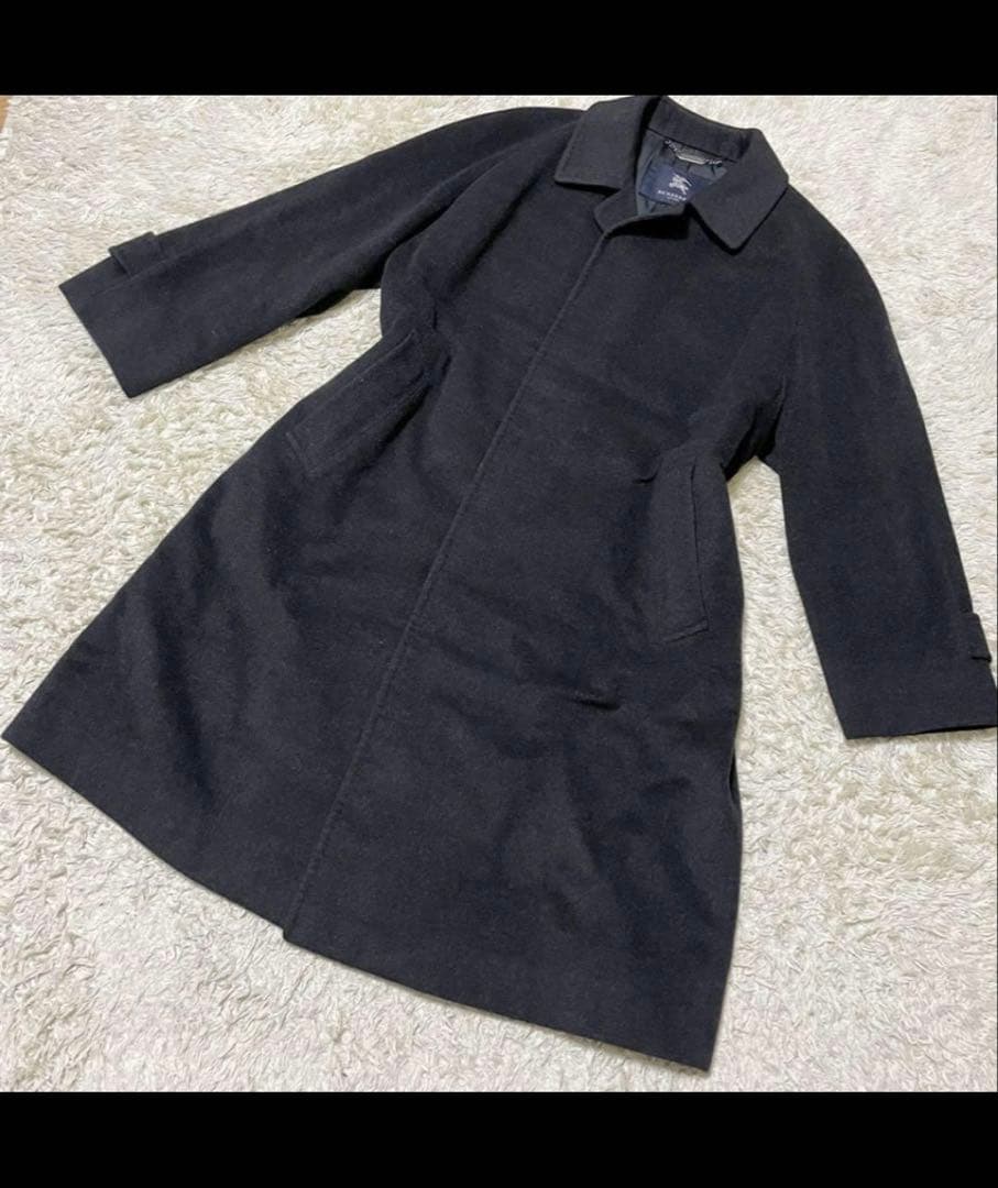 【美品】バーバリーロンドン　カシミヤ　ステンカラーコート