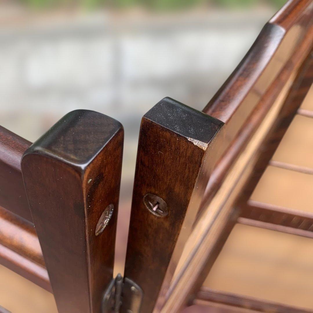 木製 衝立 パーテーション ４面パネル　和風　レトロ　高さ約124cm