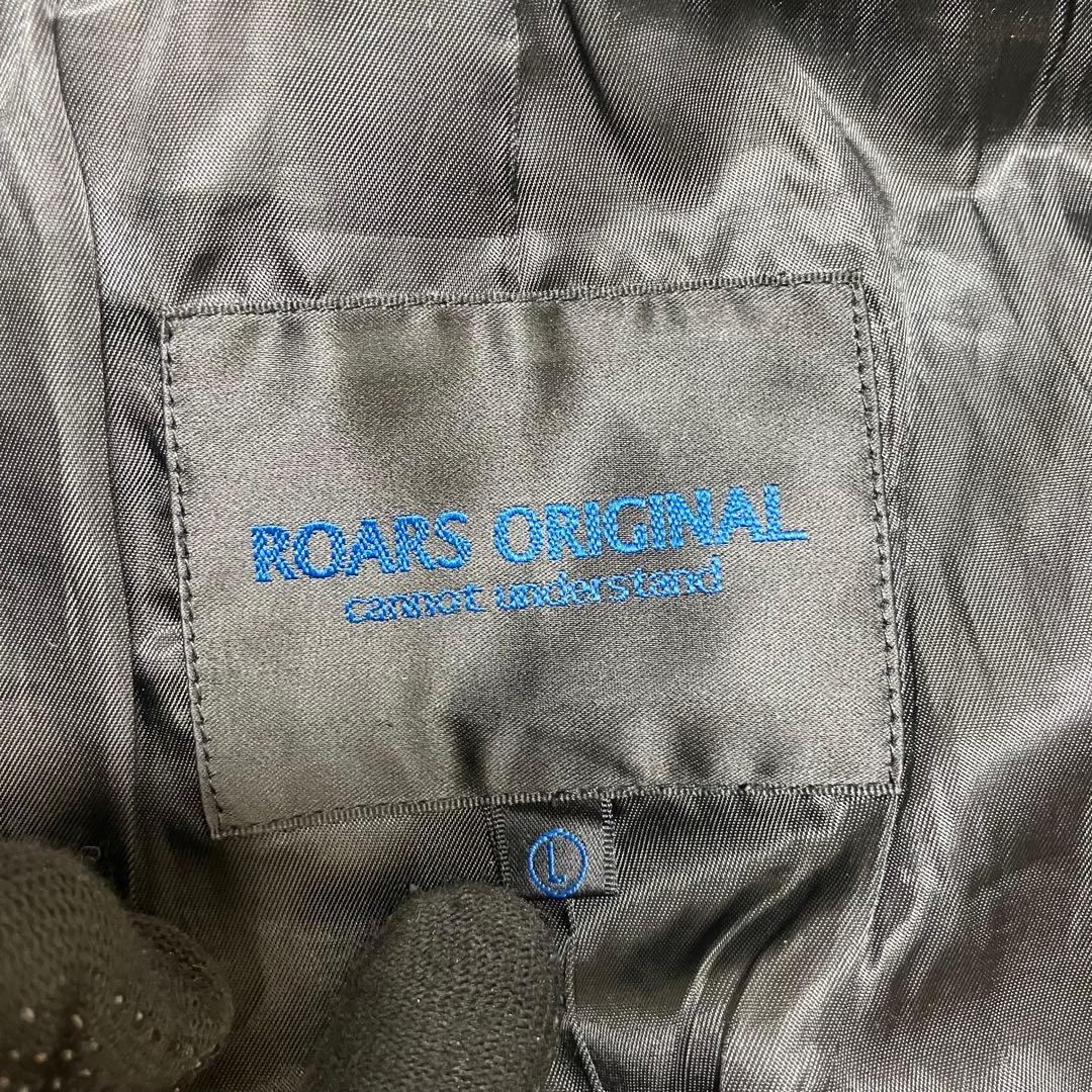 美品 ロアーズオリジナル ゴート 山羊革 サイズL レザージャケット ブラック