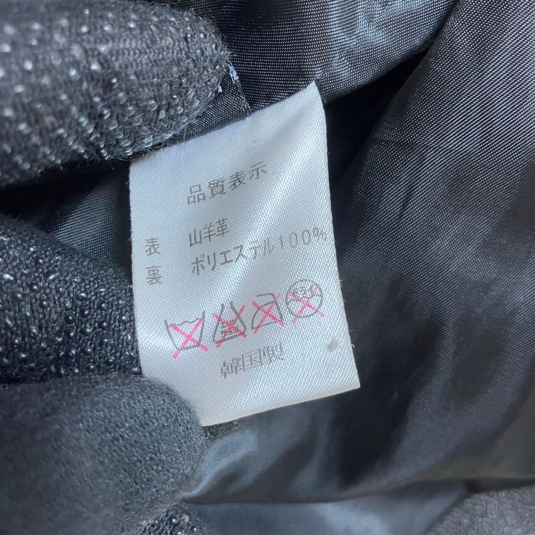 美品 ロアーズオリジナル ゴート 山羊革 サイズL レザージャケット ブラック