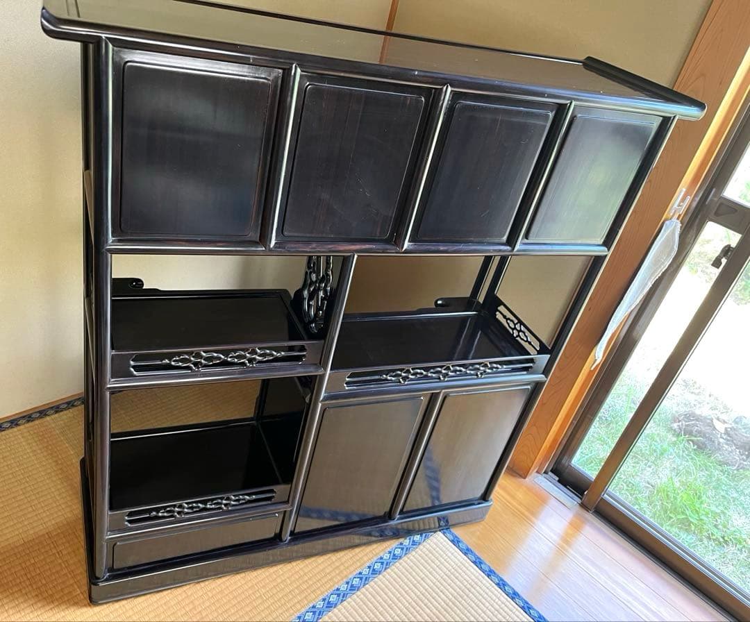 yuki 茶箪笥 飾り棚 茶棚 レトロ アンティーク②