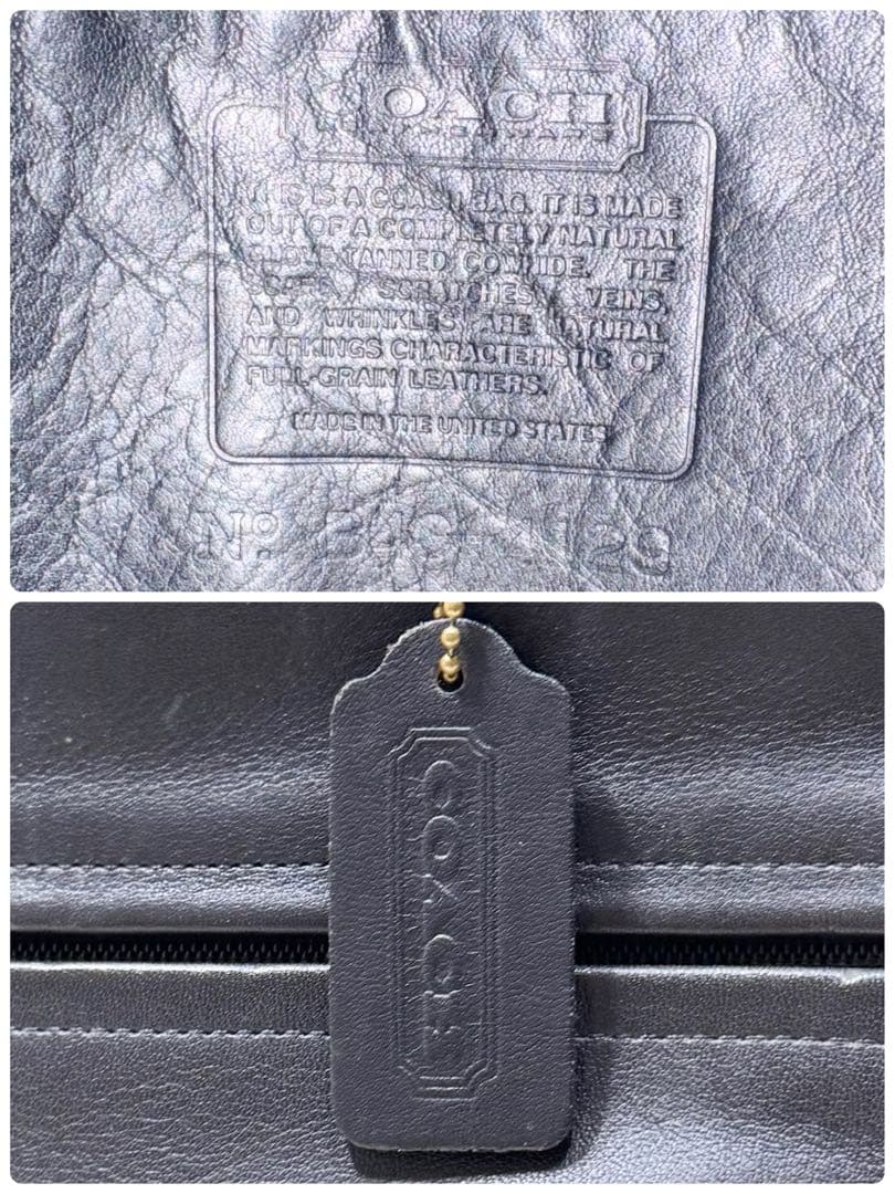 オールドコーチ 4129 トートバッグ ブラック グラブタンレザー 大容量