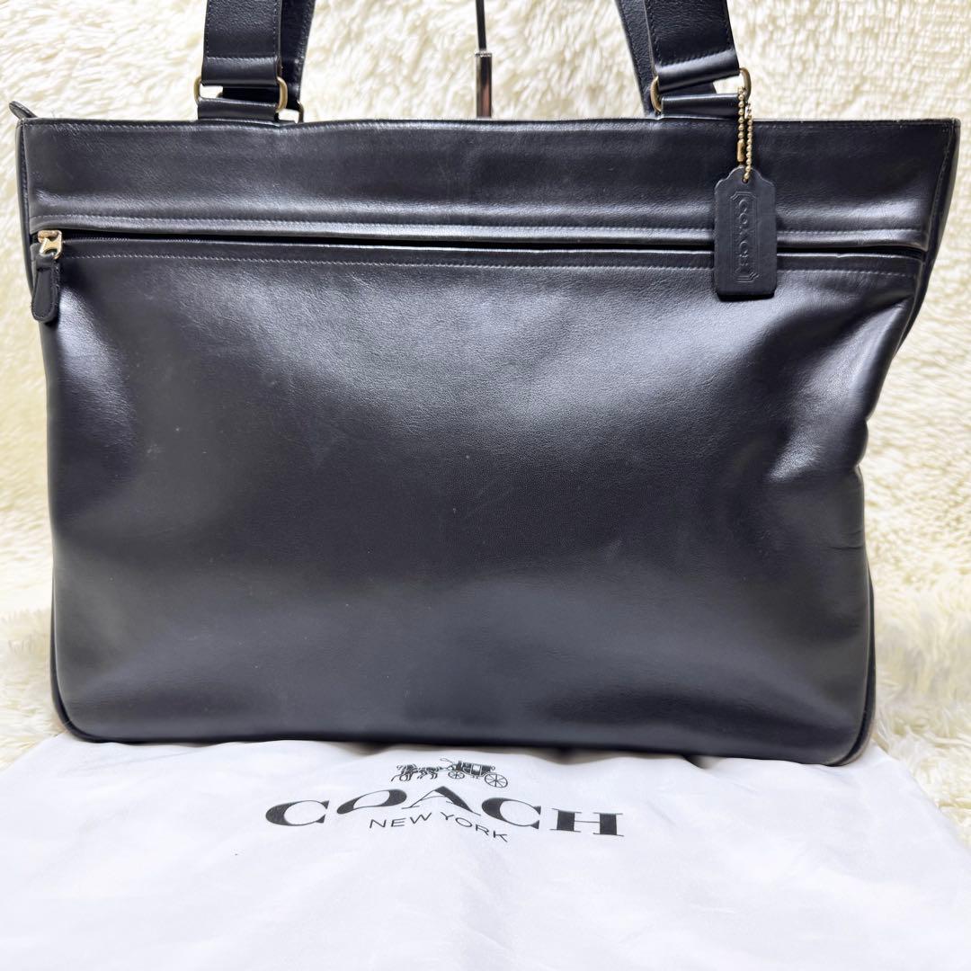 オールドコーチ 4129 トートバッグ ブラック グラブタンレザー 大容量