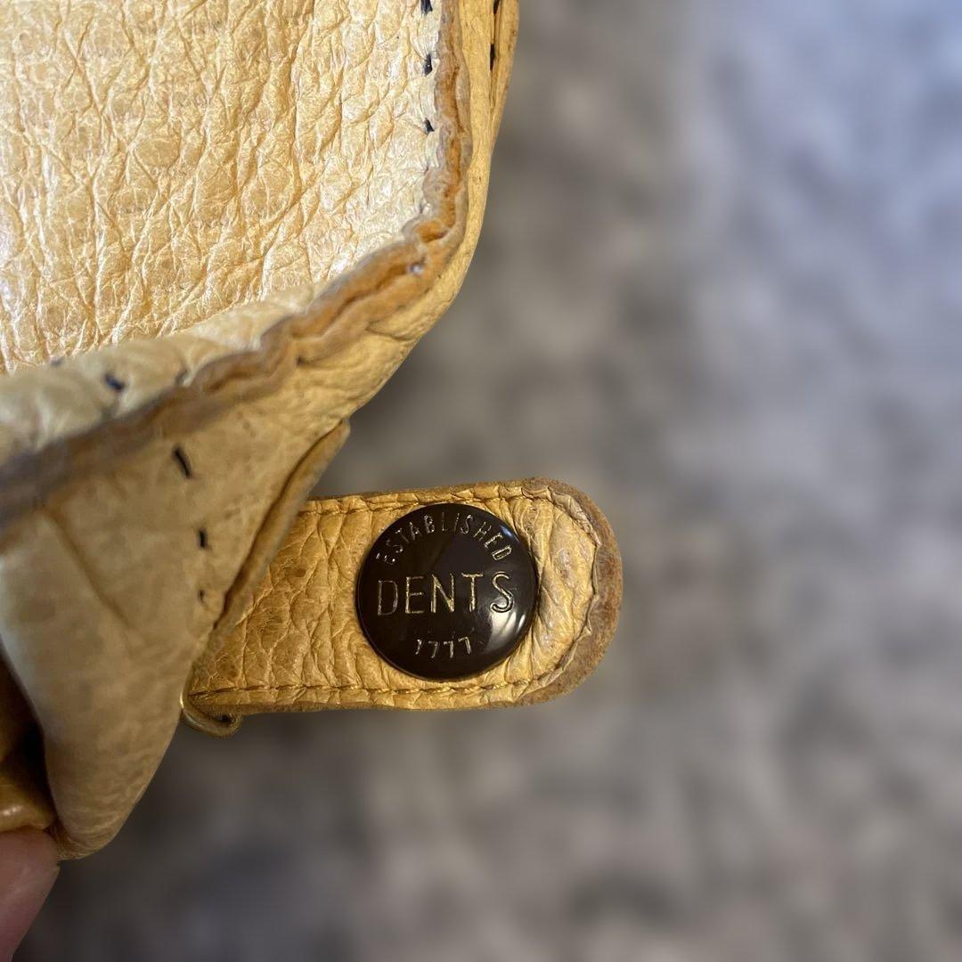 DENTS レザー手袋 イエロー