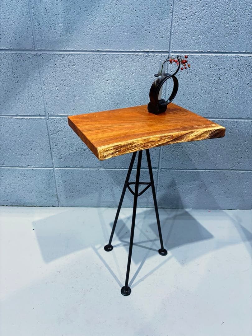 欅サイドテーブル　コーヒーテーブル　ナイトテーブル　観葉植物置き台