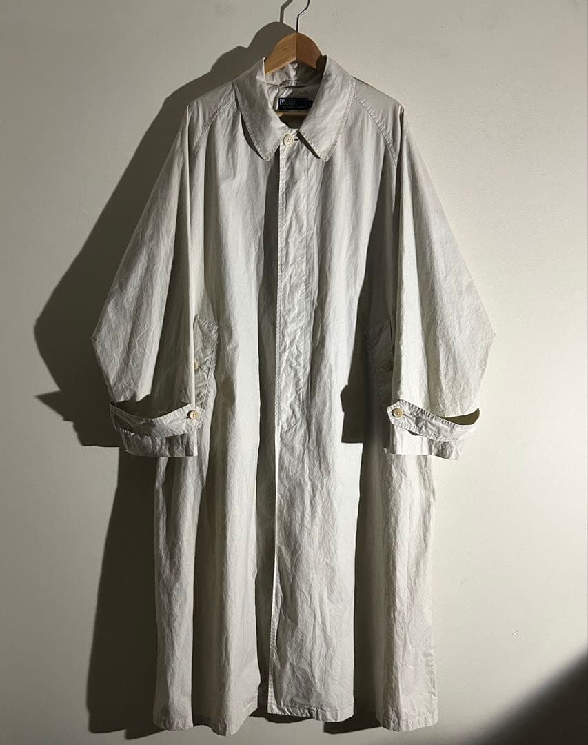 90s POLO 一枚袖 バルマカーンコート ステンカラー vintage