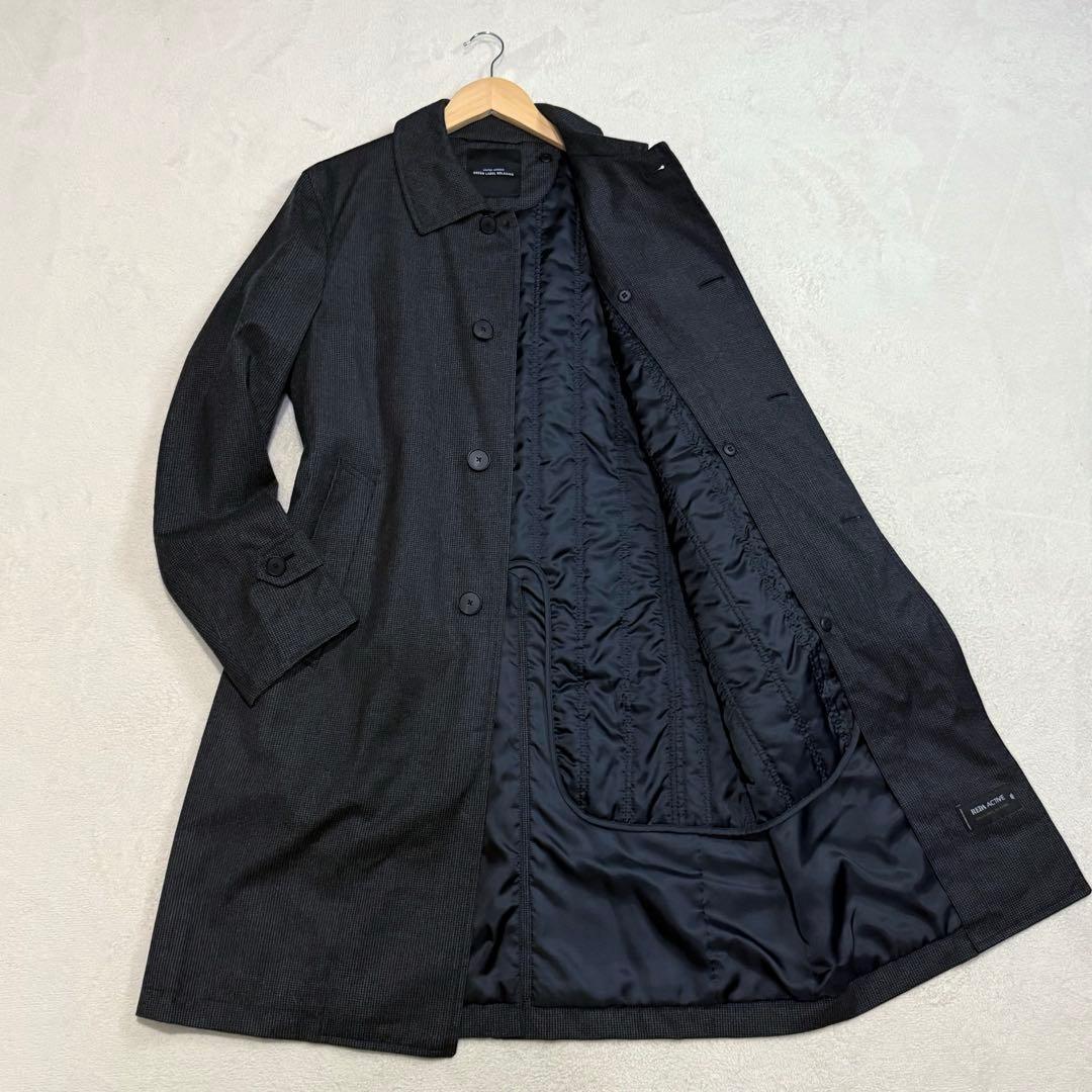 【美品】グリーンレーベルリラクシング　ステンカラーコート REDA　ライナー付
