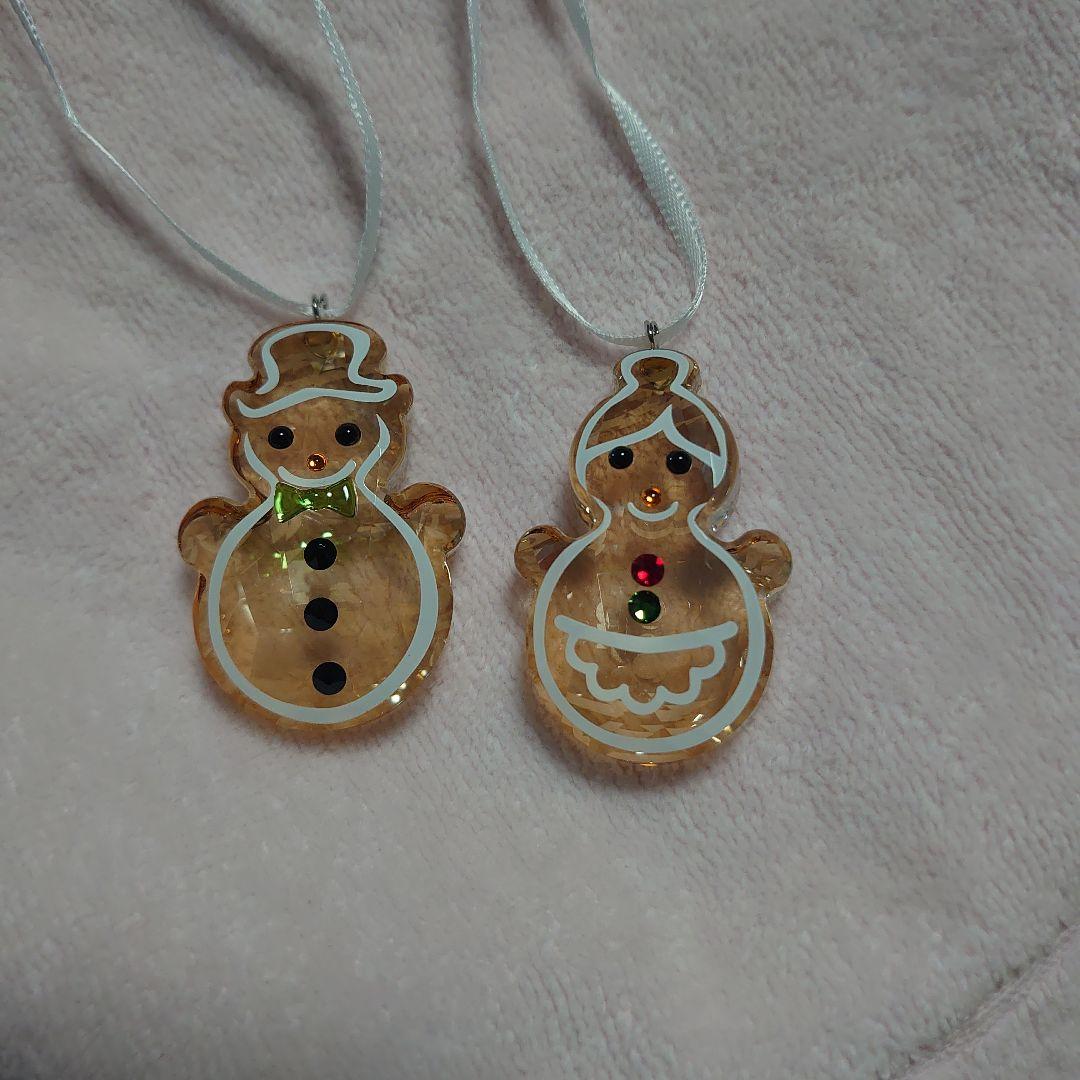 スワロフスキー　オーナメント2つ