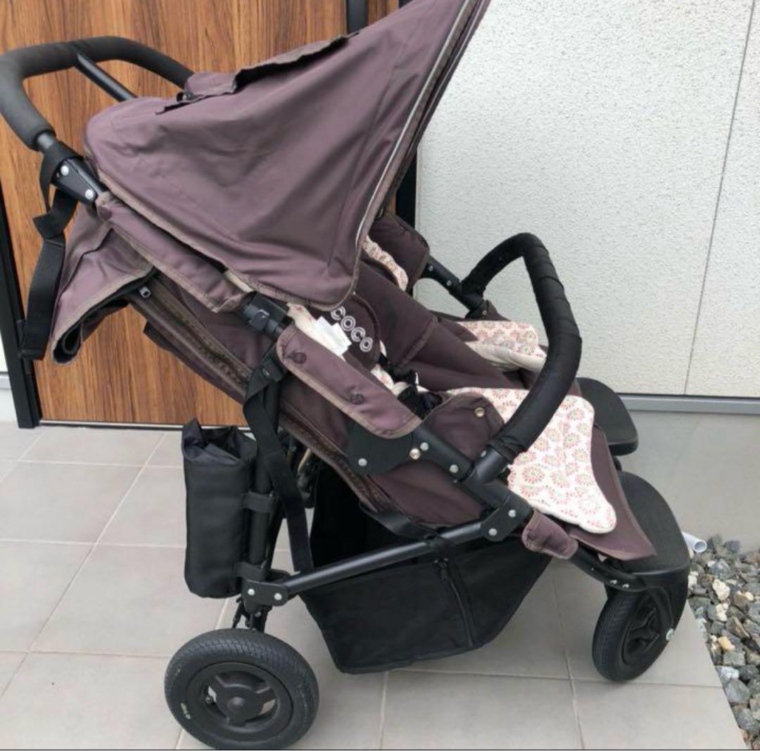 ⭐️最終値下げ　Air Buggy ココダブル　ベビーカー　双子　タイヤ付