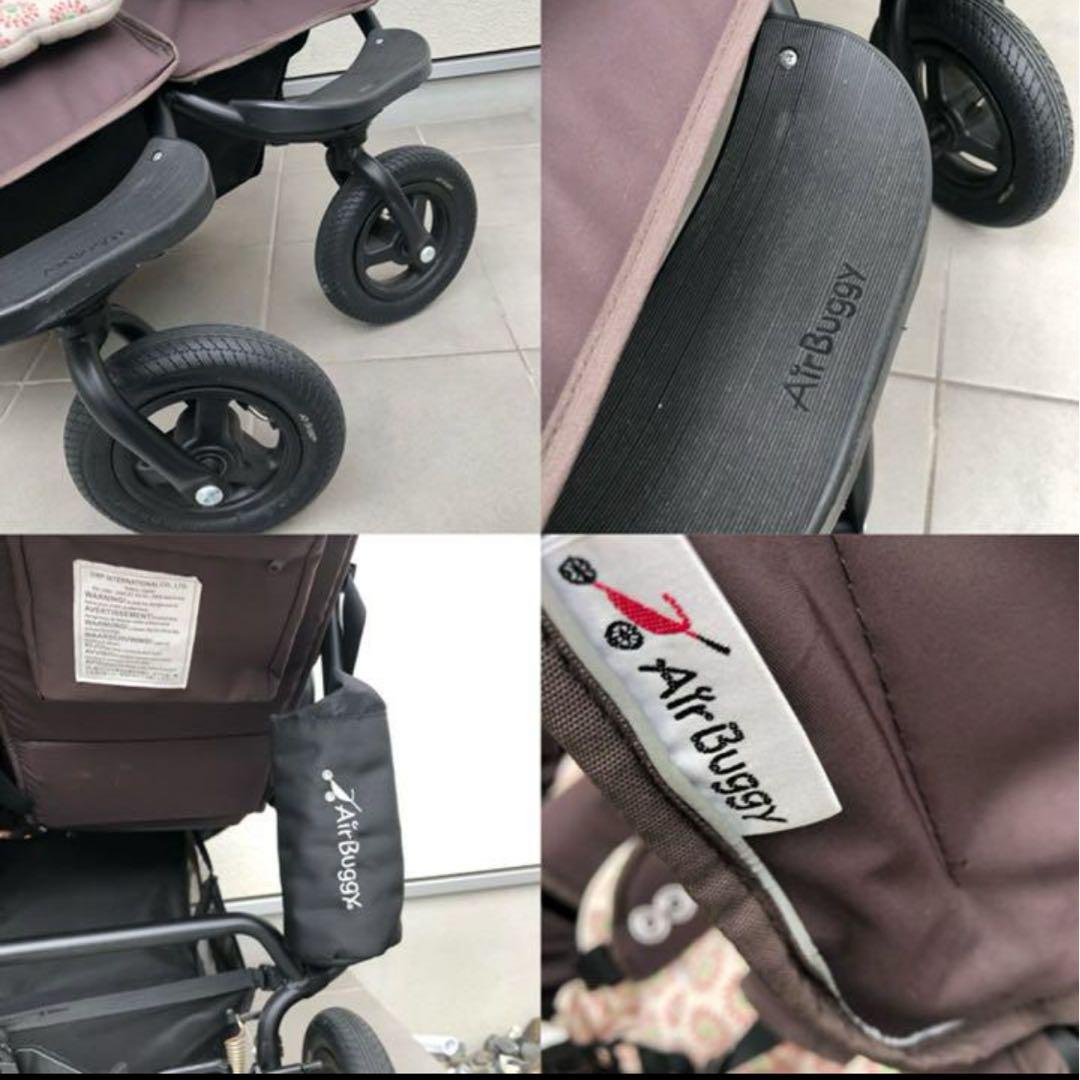 ⭐️最終値下げ　Air Buggy ココダブル　ベビーカー　双子　タイヤ付
