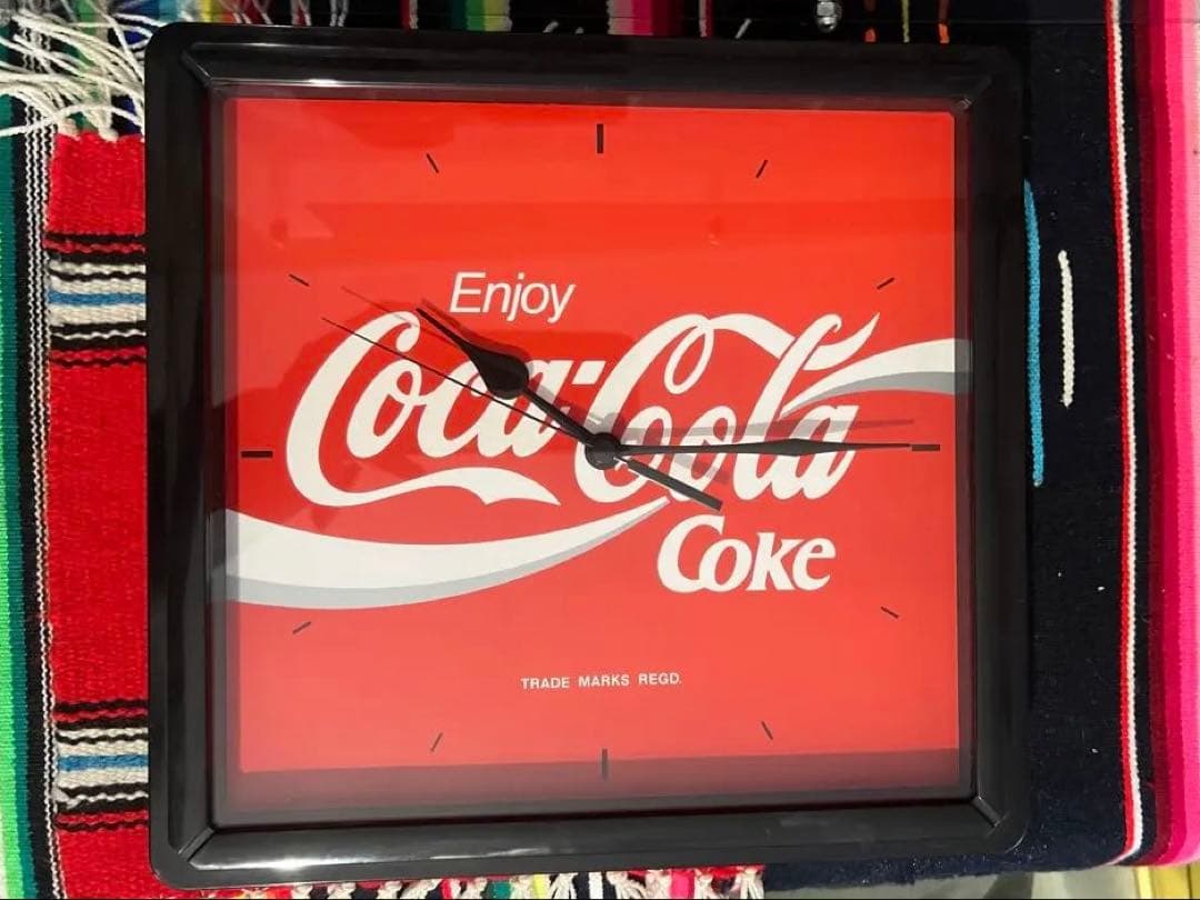 愚*ん様 ビンテージ　Coca-Cola 壁掛け時計