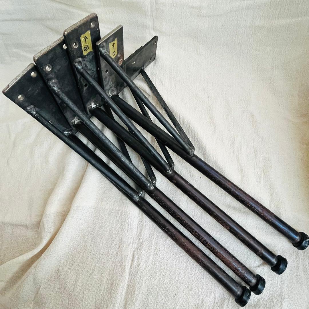 希少★特注製品 鉄脚 サイドテーブル 脚のみ アイアン ビンテージ シャビー家具