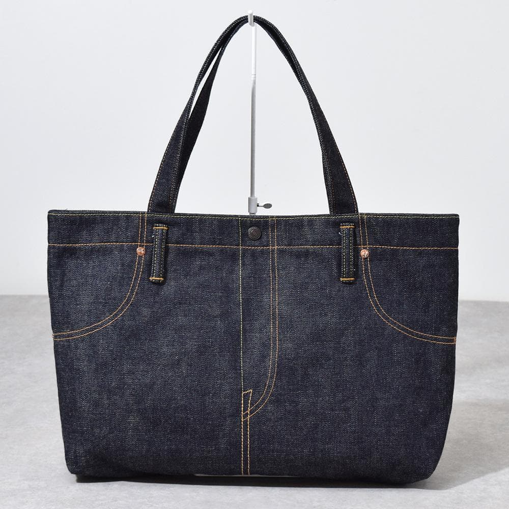 【新品同様】桃太郎ジーンズ MOMOTARO JEANS 出陣デニムトートバッグ