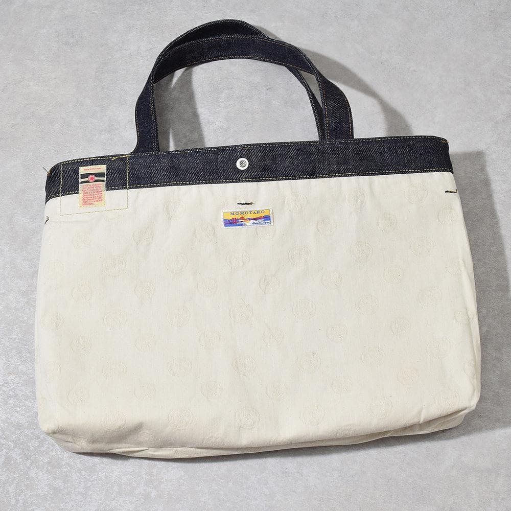 【新品同様】桃太郎ジーンズ MOMOTARO JEANS 出陣デニムトートバッグ