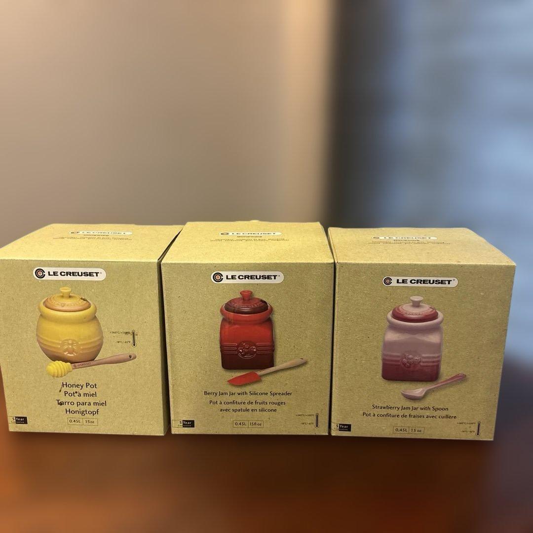 LE CREUSET ジャムジャー3個セット　未使用