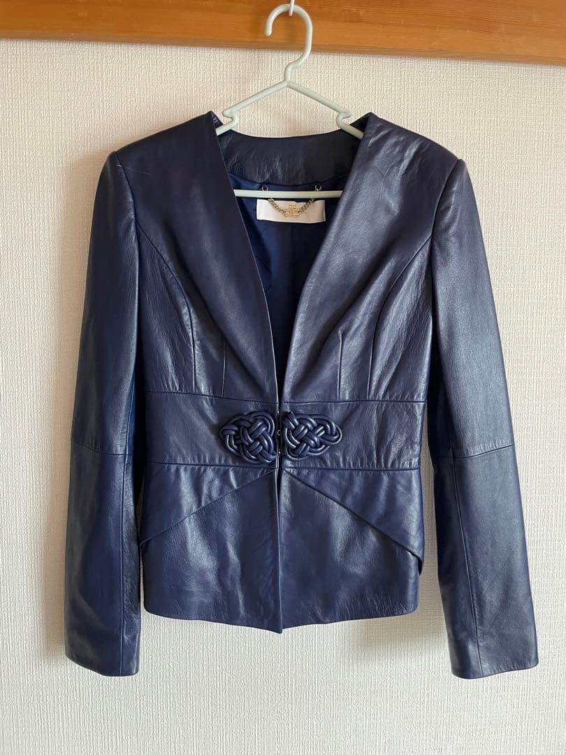 Elisabetta Franchi GOLD シープレザージャケットイタリア製