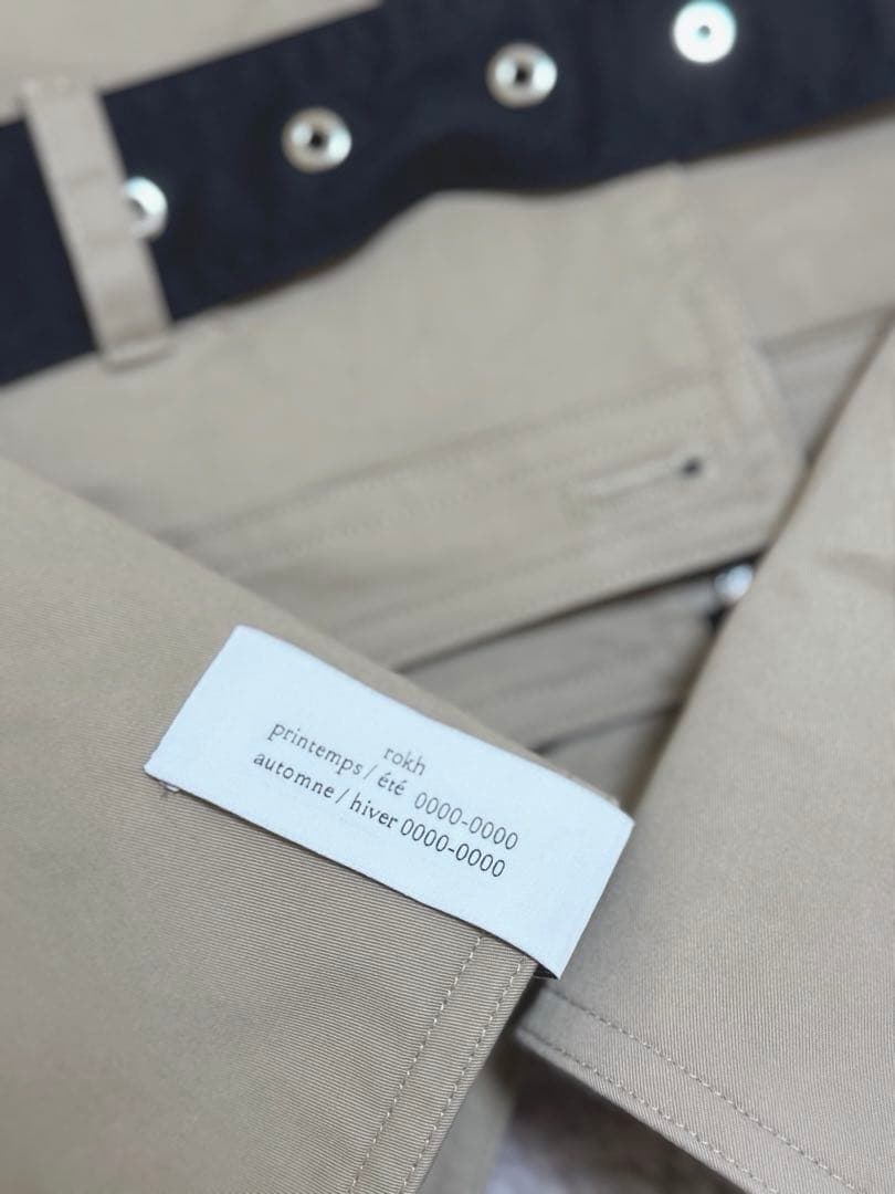 美品 rokh コラボ ツイルクロップドジャケット ジャケット S ロク