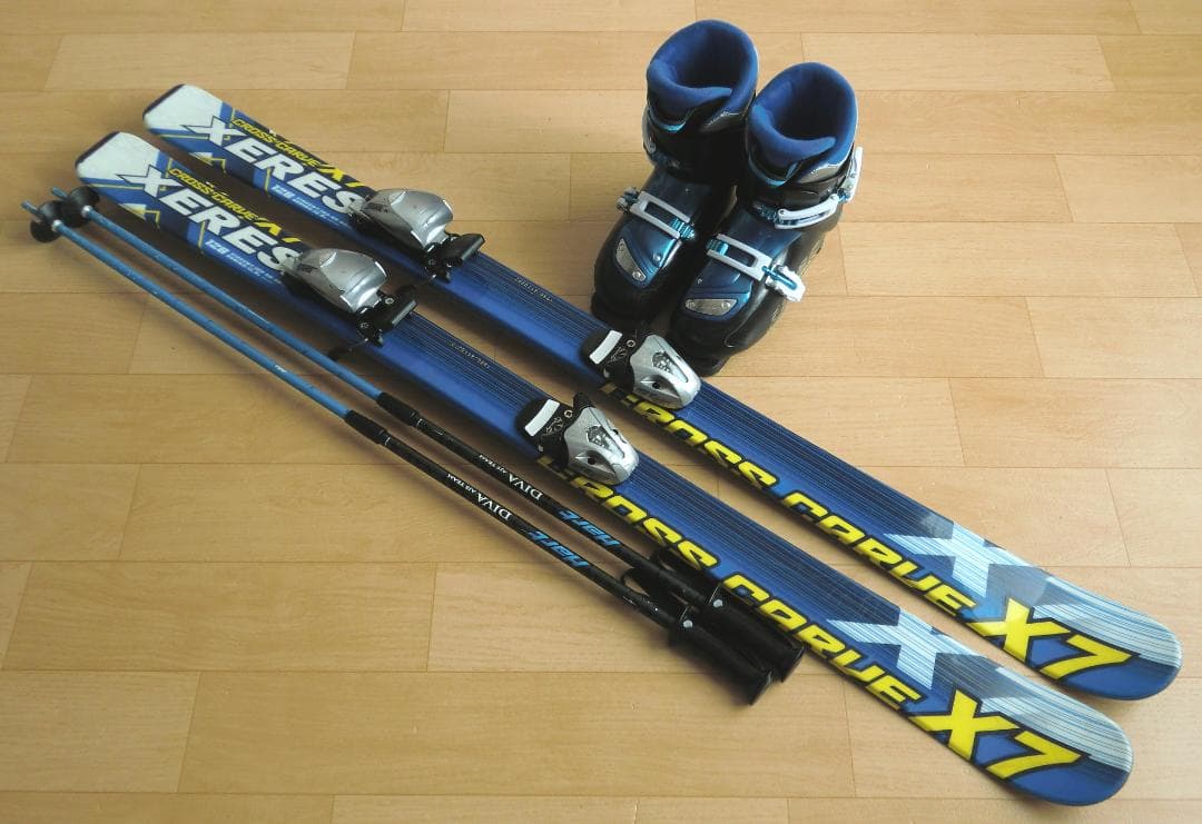 ■■12月・1月限定■送料無料■XERES■子供用スキーセット■128/23■■