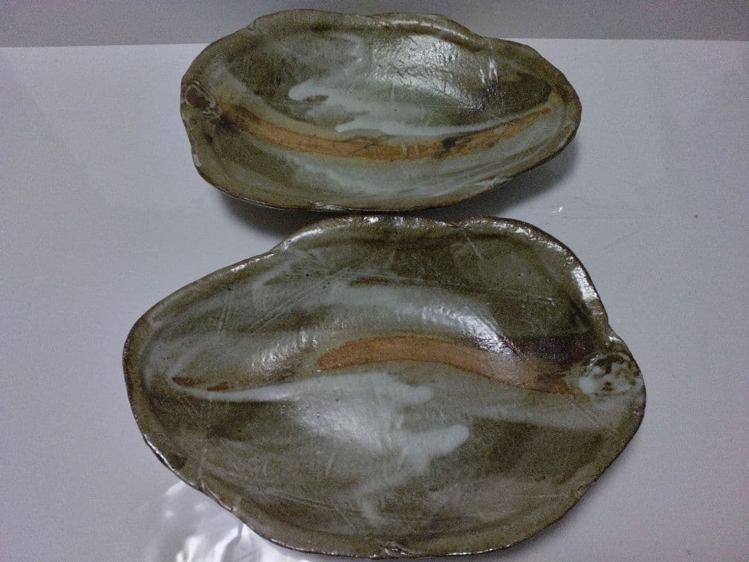 信楽焼 陶器皿 2枚セット