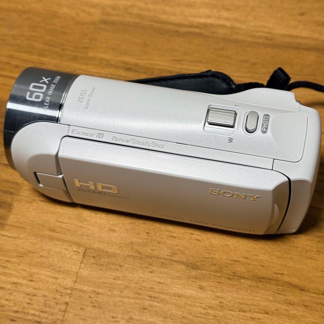 ◼︎SONY HDR CX-470◼︎コンパクト ビデオカメラレコーダー　白
