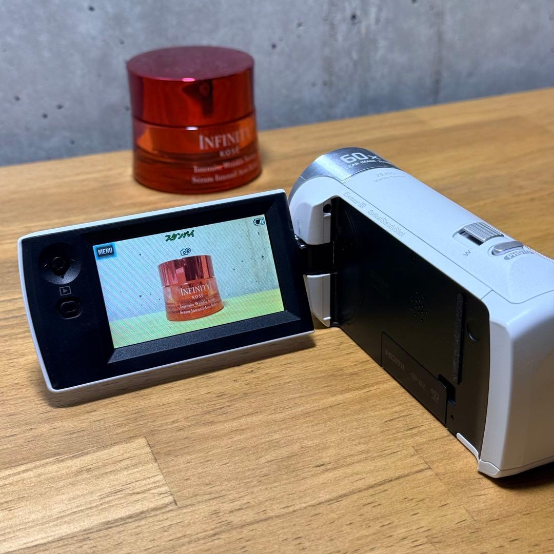 ◼︎SONY HDR CX-470◼︎コンパクト ビデオカメラレコーダー　白