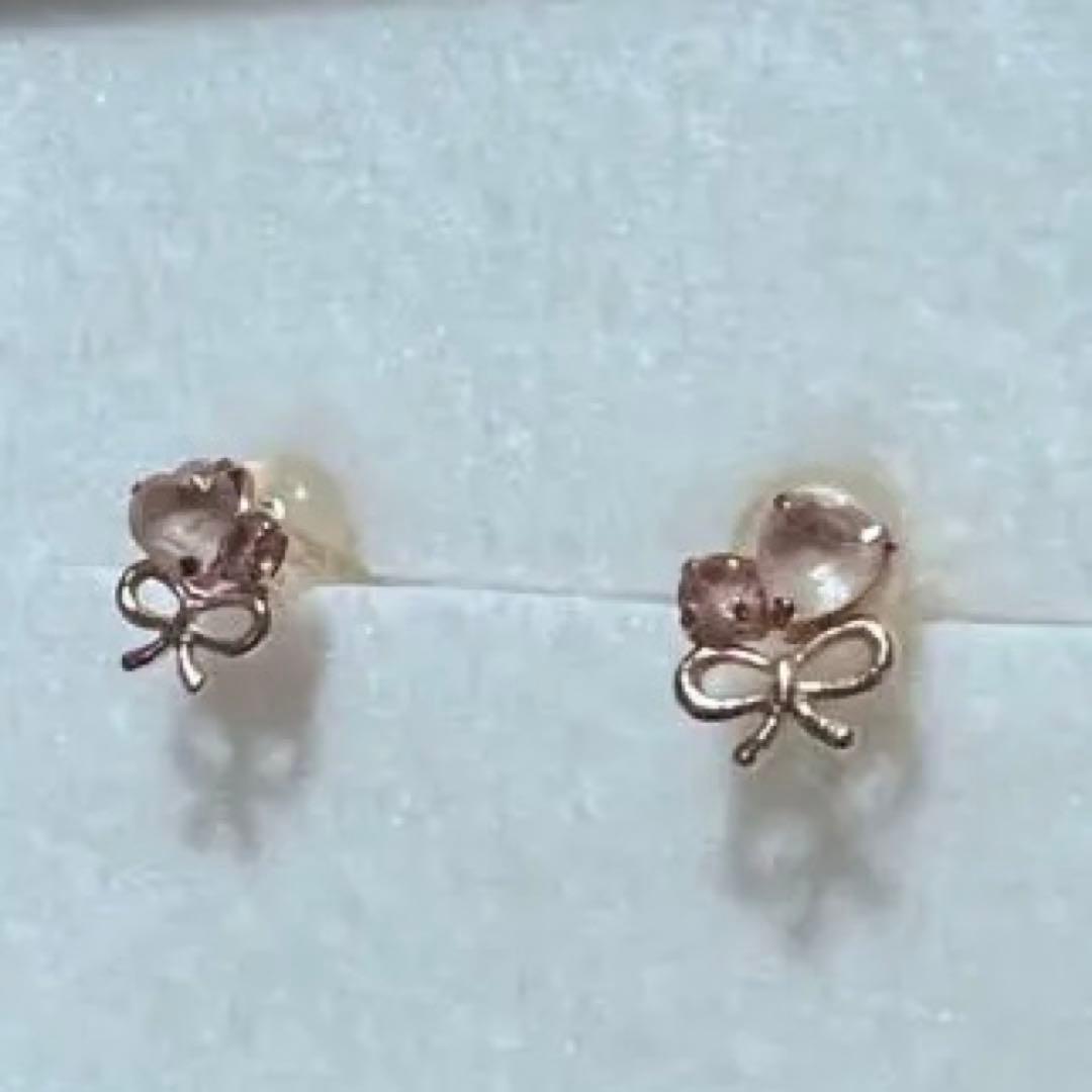 サマンサティアラ Samantha Tiara 18金 リボン ピアス