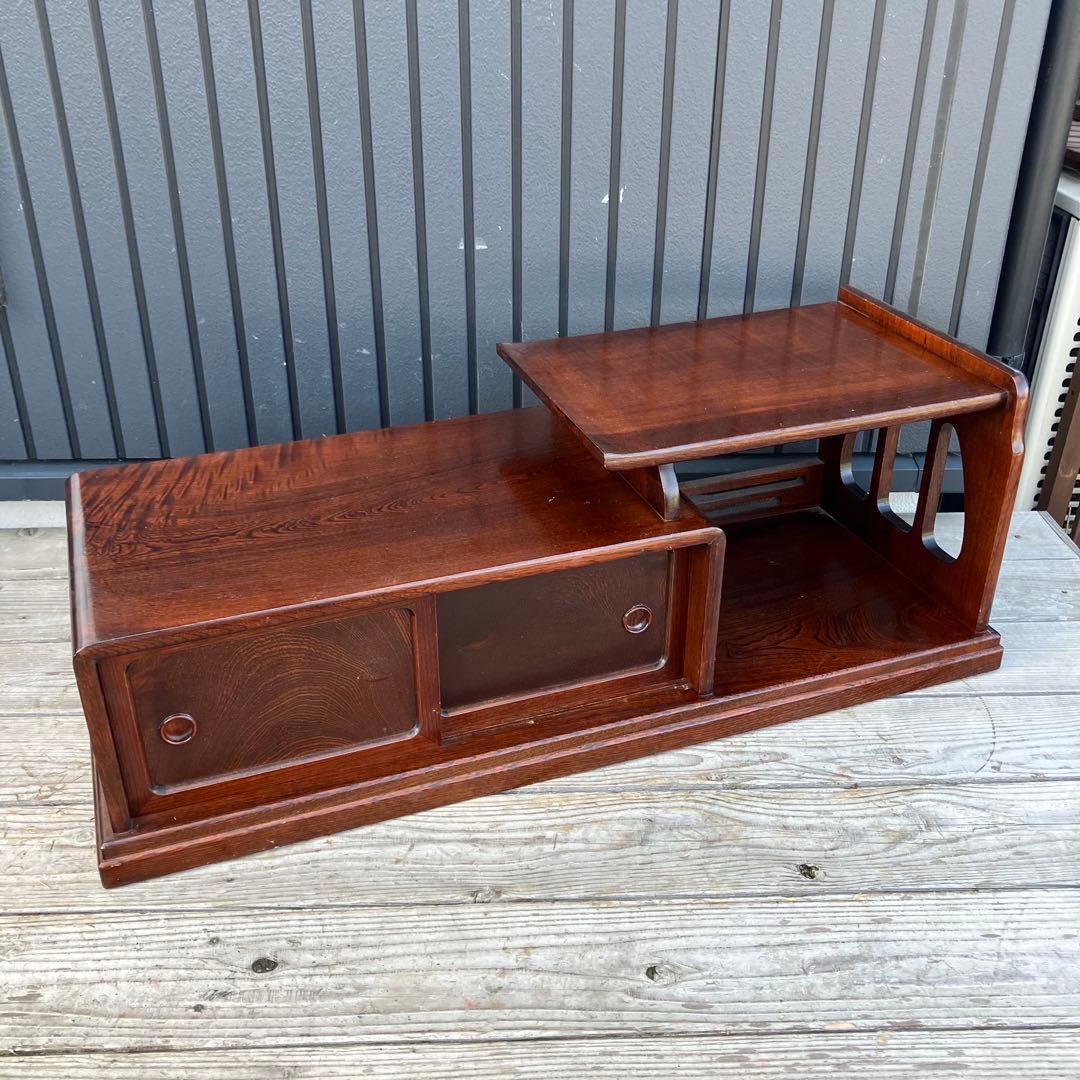 昭和レトロ 和モダン 木製階段箪笥 飾り棚 茶箪笥 サイドボード 古道具 古家具